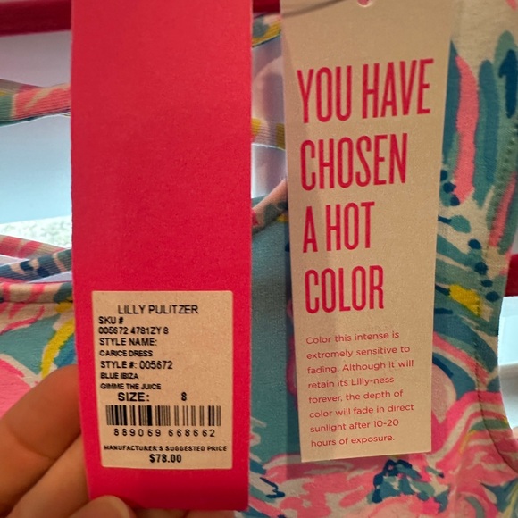 *NWT* Girls Lilly Pulitzer Dress. Size 8. New condition. - Picture 11 of 11